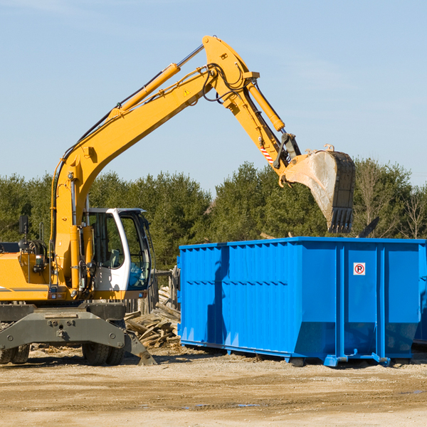 what size residential dumpster rentals are available in Bret Harte California